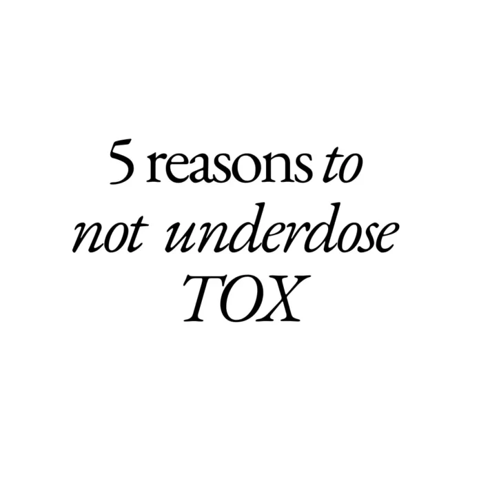 5 Reasons not to underdose tox